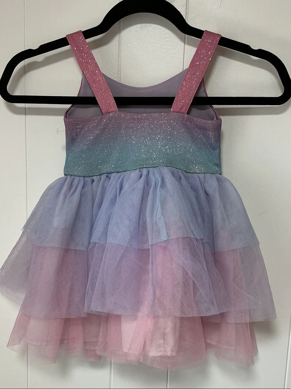 Zunie Glitter Ombre Pink Lavender Blue Tulle Dance Costume